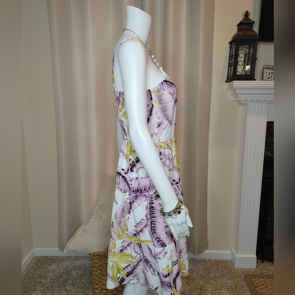 LOFT PARADISE TIERED MINI DRESS, WHISPER WHITE 12 - Picture 7 of 13